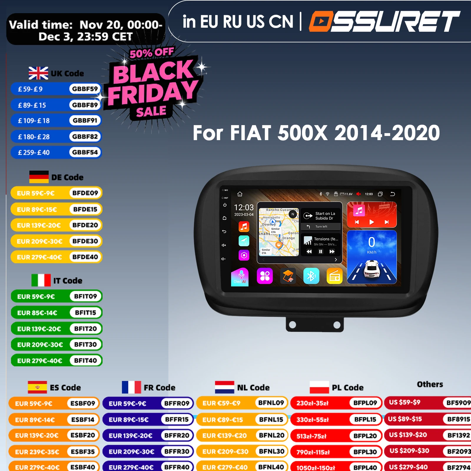 Carplay 4G-LTE 2Din Android 14 Auto Radio for FIAT 500X 2014-2020 Car Multimedia Player GPS Navigation Head Unit Stereo DSP WIFI
Carplay 4G-LTE 2Din Android 14 Auto Radio for FIAT 500X 2014-2020 Car Multimedia Player GPS Navigation Head Unit Stereo DSP WIFI