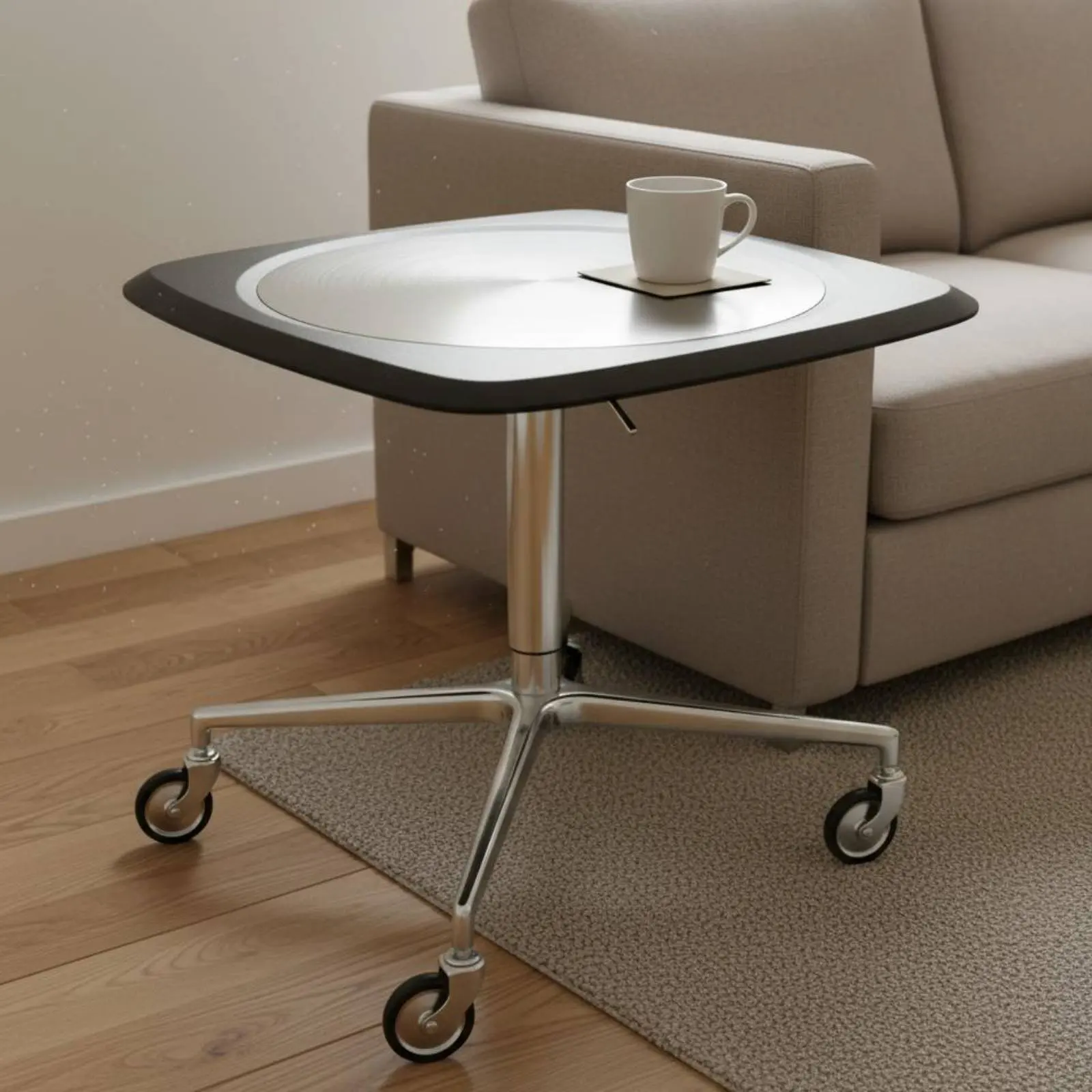 Height Adjustable Rolling Table Movable Mobile Sofa Table with Wheels Living Room Furniture Bauhaus & Design Multi-Functional
Height Adjustable Rolling Table Movable Mobile Sofa Table with Wheels Living Room Furniture Bauhaus & Design Multi-Functional