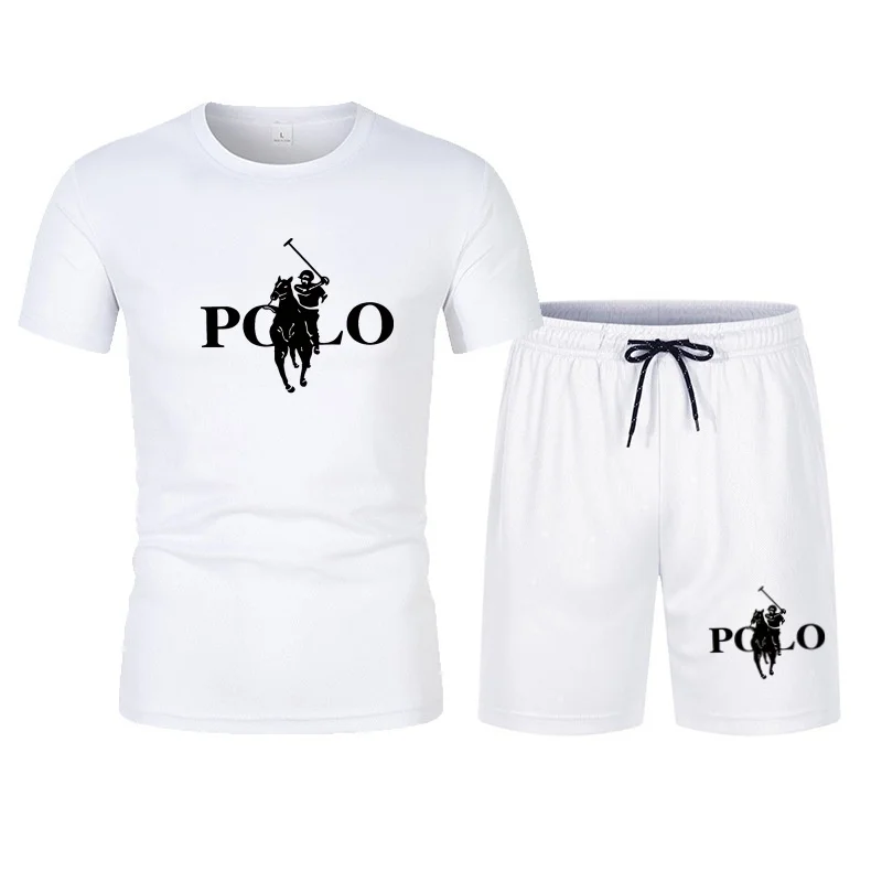 Summer fashion trend casual breathable quick drying two-piece set sports two-piece set men's short sleeved T-shirt+shorts set
Summer fashion trend casual breathable quick drying two-piece set sports two-piece set men's short sleeved T-shirt+shorts set