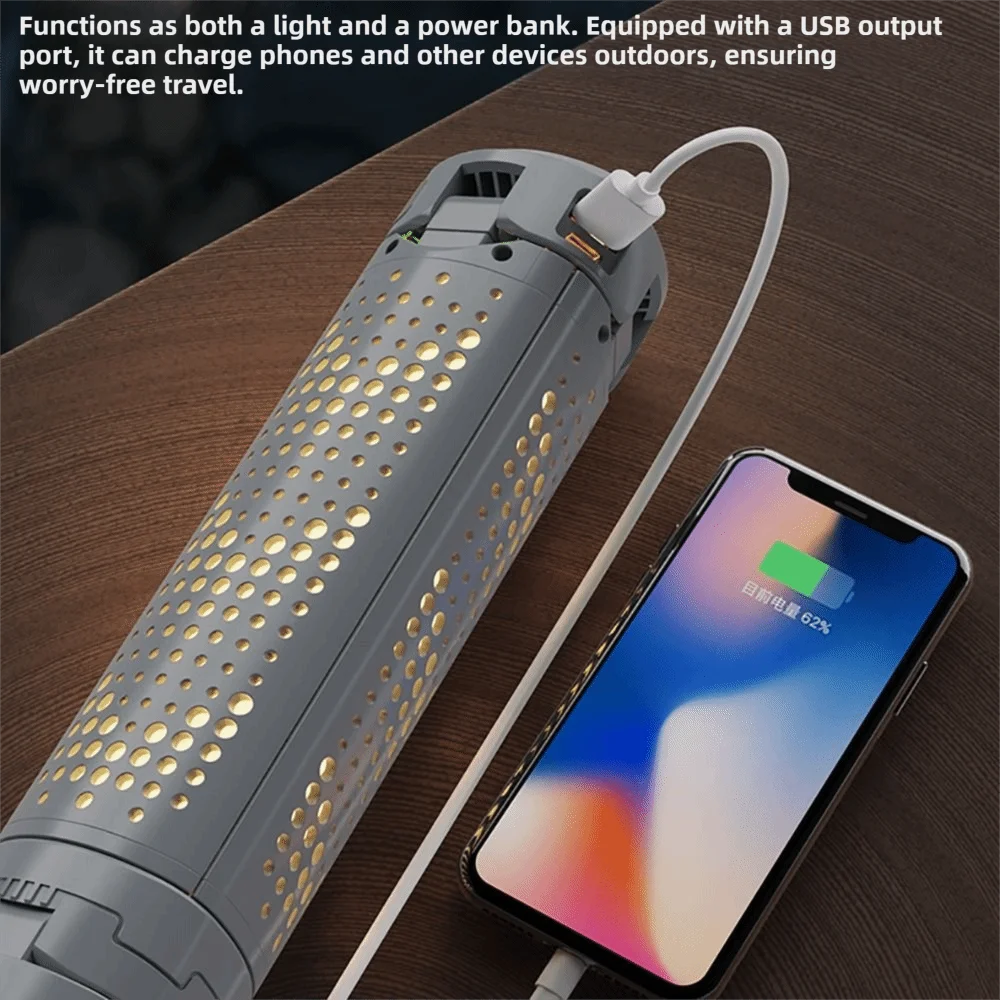 LED Light Source Folding Camping Light Stepless Dimming Multi-color Lighting Built-in Power Bank Lamp Triangle Stand Base
LED Light Source Folding Camping Light Stepless Dimming Multi-color Lighting Built-in Power Bank Lamp Triangle Stand Base