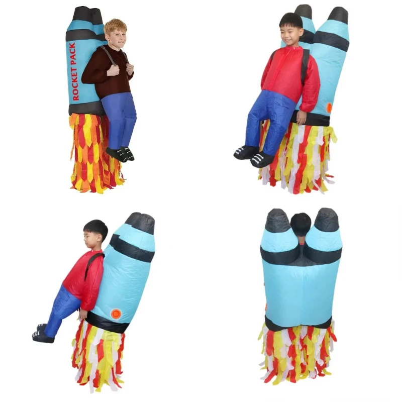 Kid Size Inflatable Mascot Costume Rocket Thruster Flight Suit Cartoon Rocket Halloween Party Props Show Cosplay Costume
Kid Size Inflatable Mascot Costume Rocket Thruster Flight Suit Cartoon Rocket Halloween Party Props Show Cosplay Costume