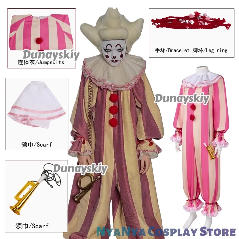 Костюм клоуна для косплея: шарф, накладки на ноги, браслеты, полный комплект для карнавала, вечеринки, Хэллоуина, ролевых игр, реквизит, аксессуары
Костюм клоуна для косплея: шарф, накладки на ноги, браслеты, полный комплект для карнавала, вечеринки, Хэллоуина, ролевых игр, реквизит, аксессуары