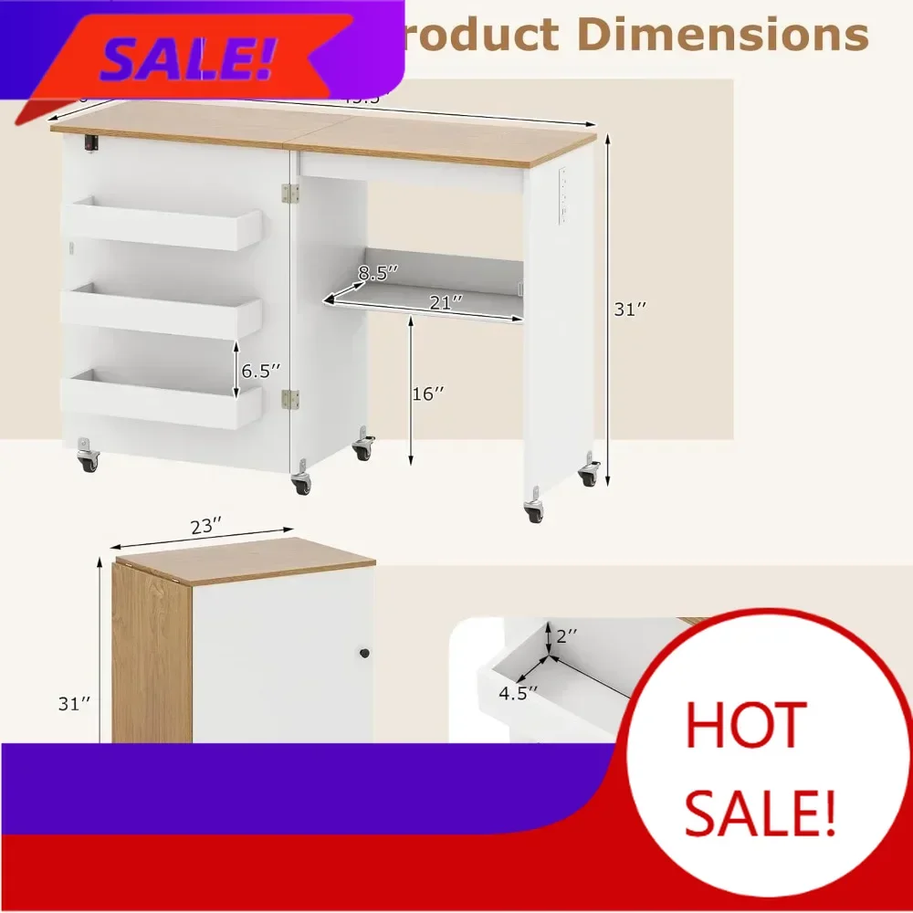 BestsellerFolding Sewing Machine Table with Charging Station, Storage Trays & Lockable Casters for Home, Studio, Small Spaces
BestsellerFolding Sewing Machine Table with Charging Station, Storage Trays & Lockable Casters for Home, Studio, Small Spaces