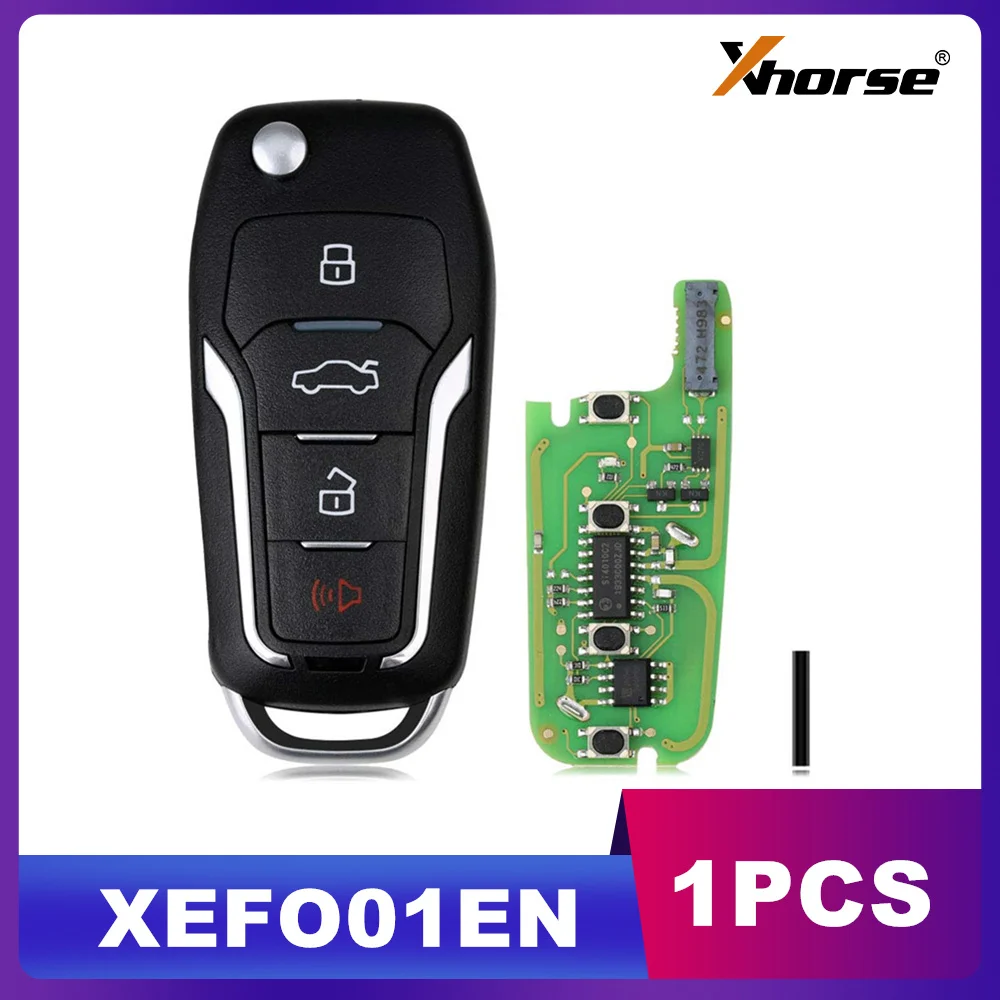 1 шт. Xhorse XEFO01EN супер удаленный ключ Ford Flip 4 кнопки встроенный суперчип английская версия
1 шт. Xhorse XEFO01EN супер удаленный ключ Ford Flip 4 кнопки встроенный суперчип английская версия