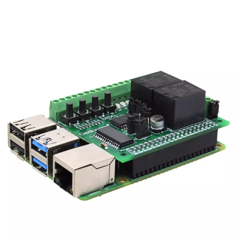 Для Raspberry Pi 5/4/3 B + цифровой ввод/вывод DIDO HAT PiFace2 плата цифрового расширения
Для Raspberry Pi 5/4/3 B + цифровой ввод/вывод DIDO HAT PiFace2 плата цифрового расширения