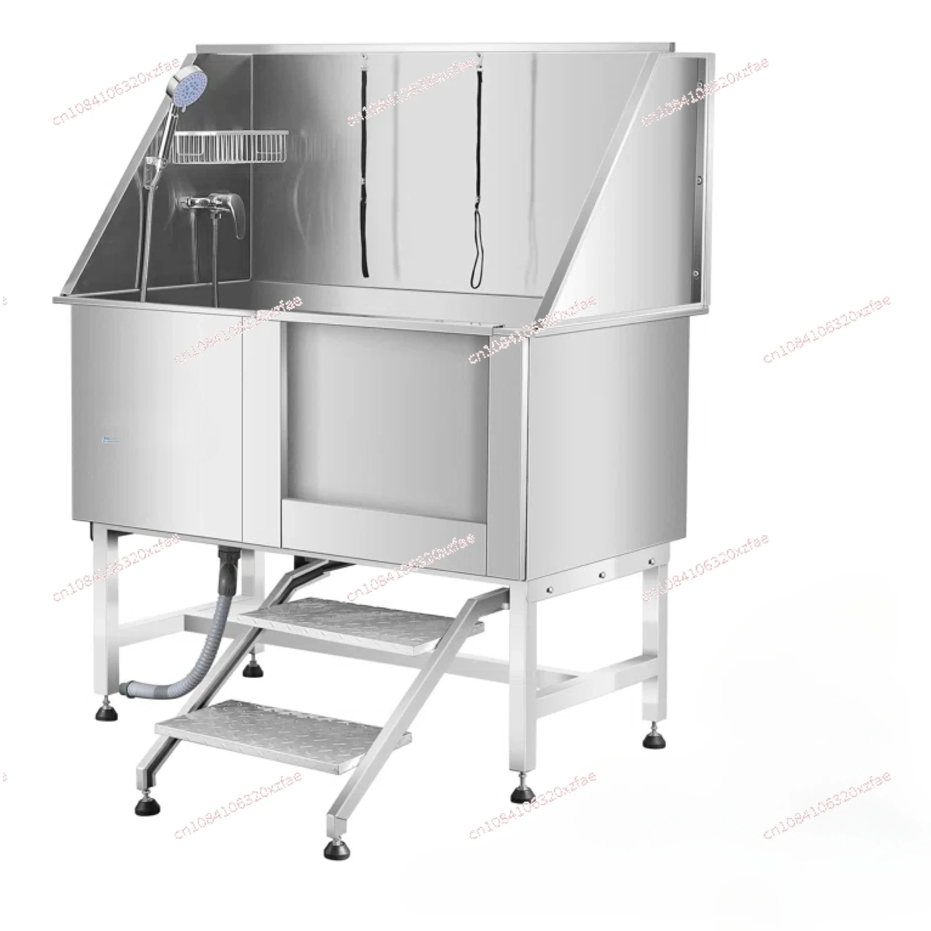 50-Inch pet bath, stainless steel large dog bath, bathtub, right door with stairs
50-Inch pet bath, stainless steel large dog bath, bathtub, right door with stairs