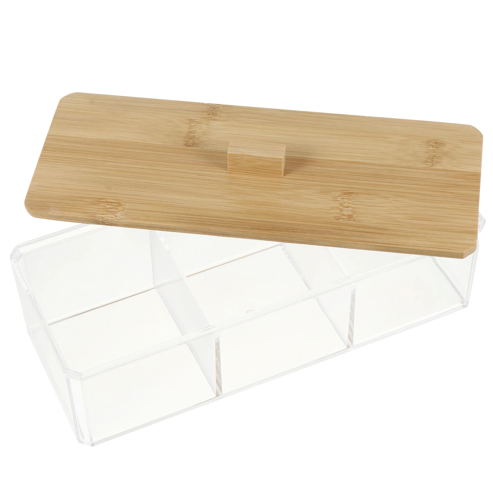 Acrylic Wood Storage Box 3 Compartments Desktop ganizer Cotton Pads Holder Transparent Case Household Bedroom Bathroom Tool Item
Acrylic Wood Storage Box 3 Compartments Desktop ganizer Cotton Pads Holder Transparent Case Household Bedroom Bathroom Tool Item