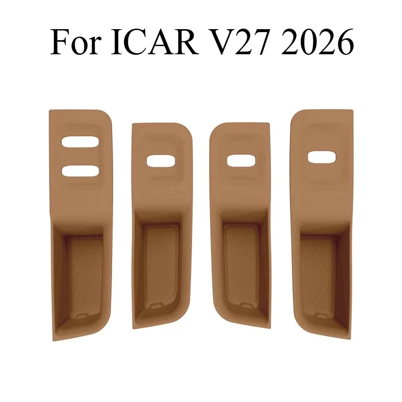 For ICAR V27 2026 Door Storage Box, 4PCS Silicone Door Handle Tray & Pocket Liner, Anti-Slip Car Interior Organizer
For ICAR V27 2026 Door Storage Box, 4PCS Silicone Door Handle Tray & Pocket Liner, Anti-Slip Car Interior Organizer