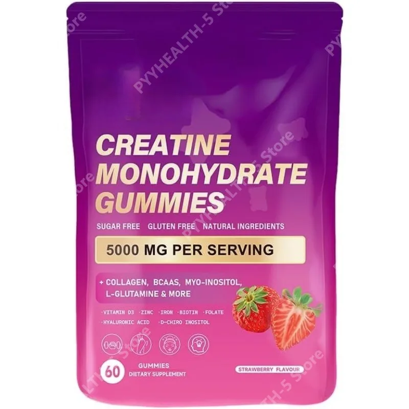 Creatine Monohydrate Gummies with Collagen, Vitamin D3 & Hyaluronic Acid – Daily Pre & Post Workout Recovery, (60 Gummies)
Creatine Monohydrate Gummies with Collagen, Vitamin D3 & Hyaluronic Acid – Daily Pre & Post Workout Recovery, (60 Gummies)