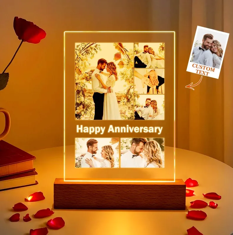 Personalized Anniversary Couples Gifts for Him & Her Custom Photo Frame with Night Light Personalized Picture Frame with Photo
Personalized Anniversary Couples Gifts for Him & Her Custom Photo Frame with Night Light Personalized Picture Frame with Photo