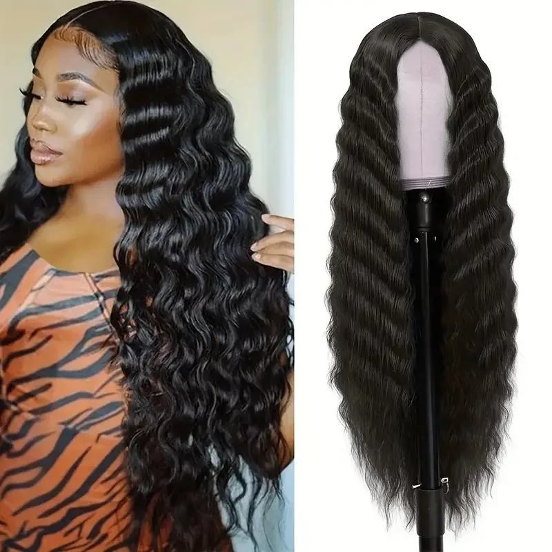 Deep Wave Lace Front Human Hair Wig Pre Plucked Baby Hair Natural Hairline Long Curly Black Wigs for African Women Daily Styling
Deep Wave Lace Front Human Hair Wig Pre Plucked Baby Hair Natural Hairline Long Curly Black Wigs for African Women Daily Styling