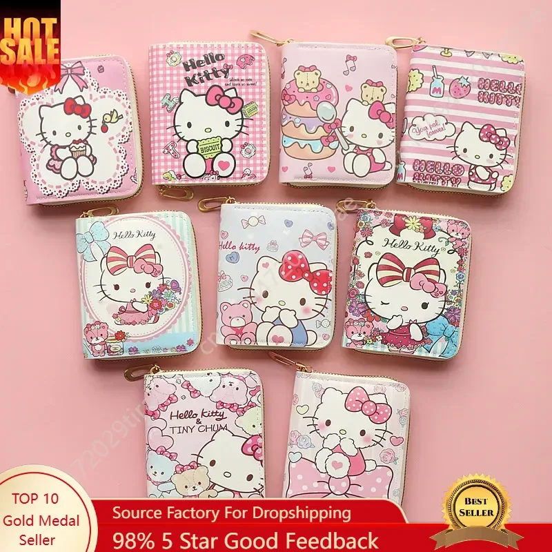 Sanrio New Short Wallet, Cute Cartoon Anime Mini Zipper Wallet Female Fashionable Little Cat Mini Wallet Cos Accessories
Sanrio New Short Wallet, Cute Cartoon Anime Mini Zipper Wallet Female Fashionable Little Cat Mini Wallet Cos Accessories