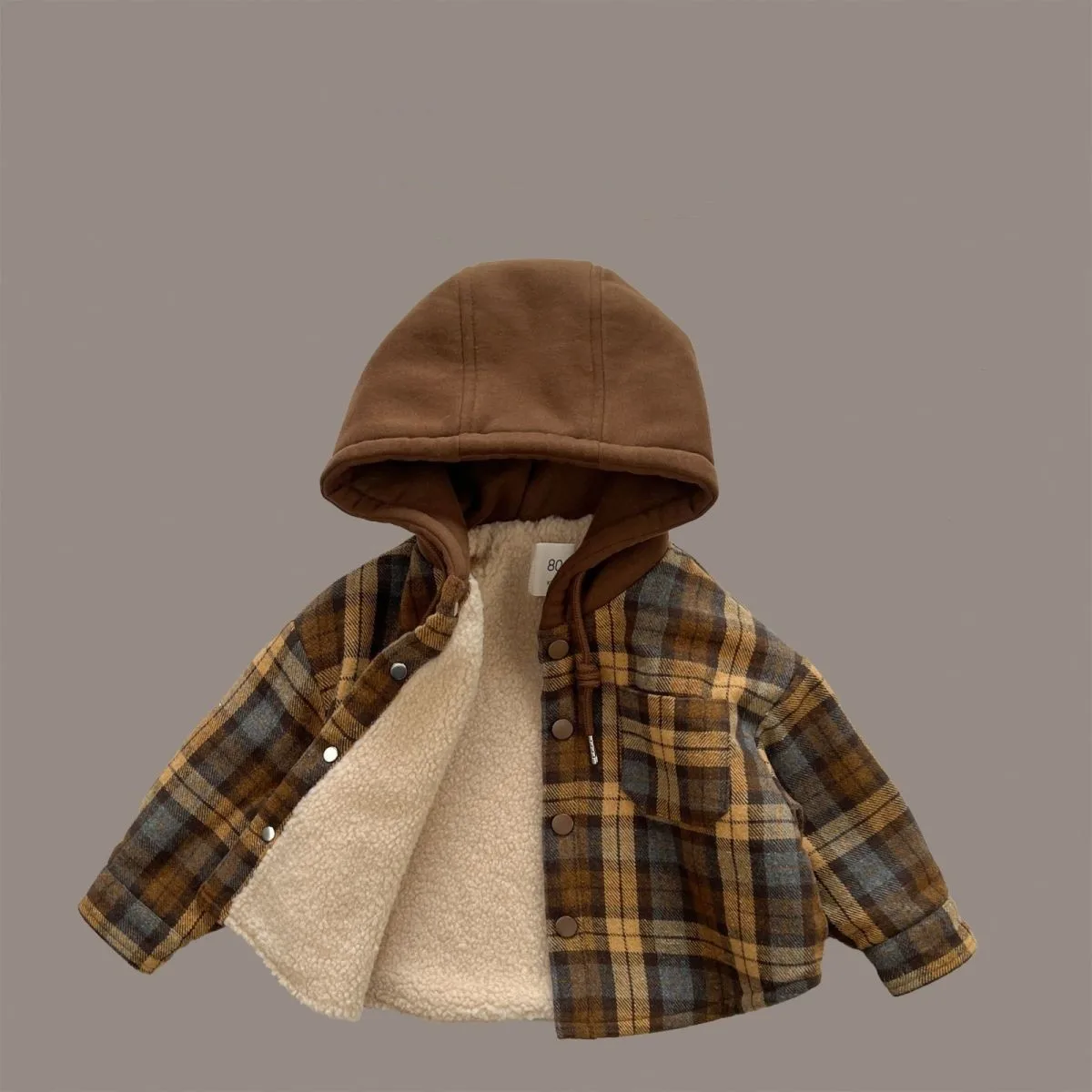 Children's Hooded Coat Autumn Winter New Style Thickened Fleece Warm Plaid Jacket for Boys And Girls
Children's Hooded Coat Autumn Winter New Style Thickened Fleece Warm Plaid Jacket for Boys And Girls