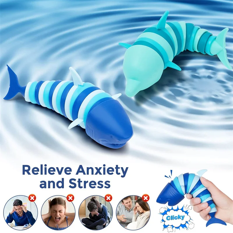 Fidget Toys Slug 3D Articulated Stretch Shark Stress Reliever for Adults Kids Anti-Anxiety Office Desk Toy Gifts
Fidget Toys Slug 3D Articulated Stretch Shark Stress Reliever for Adults Kids Anti-Anxiety Office Desk Toy Gifts