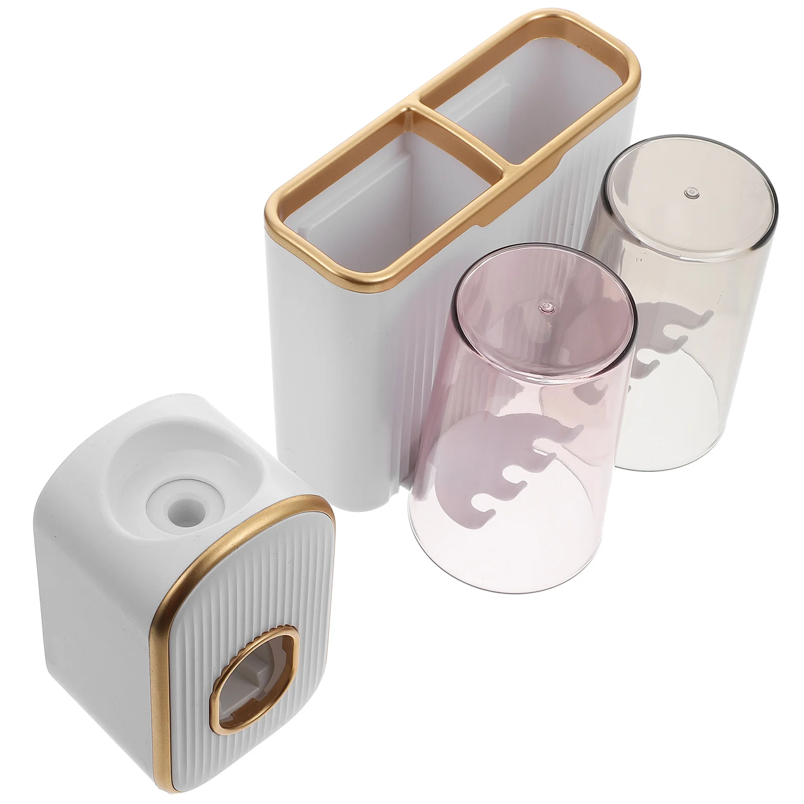 White Gold Double Dental Storage Set Toothbrush Holder Gargle Cup Wall mounted Rack Bathroom Supplies Anti rust Corrosion
White Gold Double Dental Storage Set Toothbrush Holder Gargle Cup Wall mounted Rack Bathroom Supplies Anti rust Corrosion