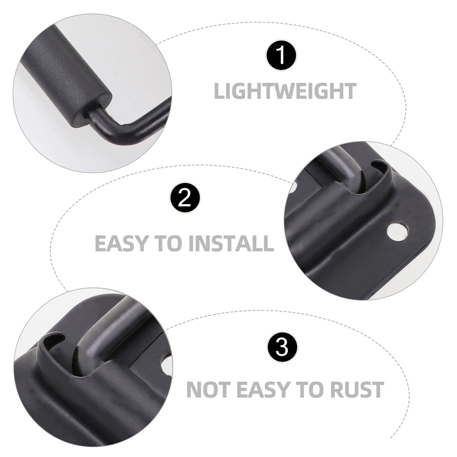2Pcs Spring Heavy Spring Fold Handle Duty Iron Durable Comfortable Grip Anti Corrosion Toolbox Folding Black Finish
2Pcs Spring Heavy Spring Fold Handle Duty Iron Durable Comfortable Grip Anti Corrosion Toolbox Folding Black Finish