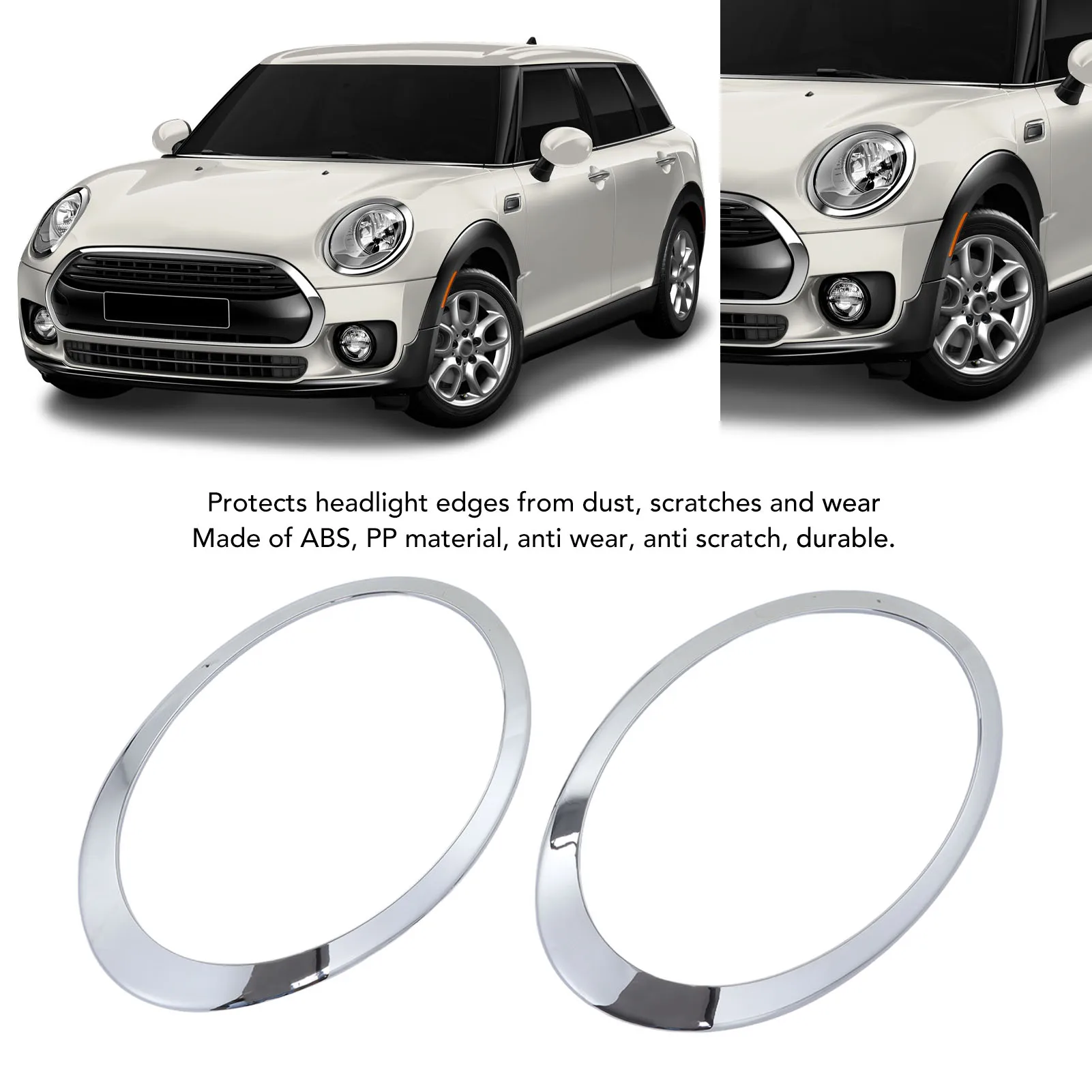 51137351371 Headlamp Bezel Headlight Bezel Left Right Headlight Trim Headlamp Bezel 51137351371 for Clubman F54 2014‑2019
51137351371 Headlamp Bezel Headlight Bezel Left Right Headlight Trim Headlamp Bezel 51137351371 for Clubman F54 2014‑2019