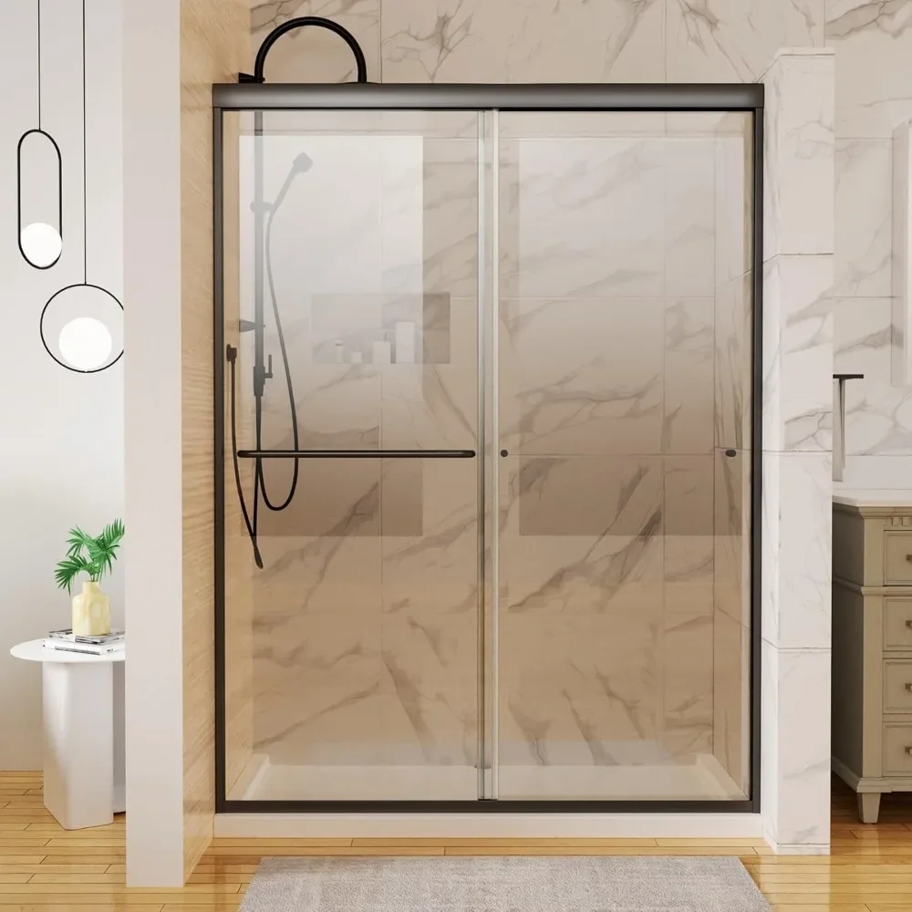 50-54"W X 72"H Shower Doors, 6mm Clear SGCC Tempered Glass, Can Be Installed Left and Right, Semi-Frameless Sliding Shower Doors
50-54"W X 72"H Shower Doors, 6mm Clear SGCC Tempered Glass, Can Be Installed Left and Right, Semi-Frameless Sliding Shower Doors