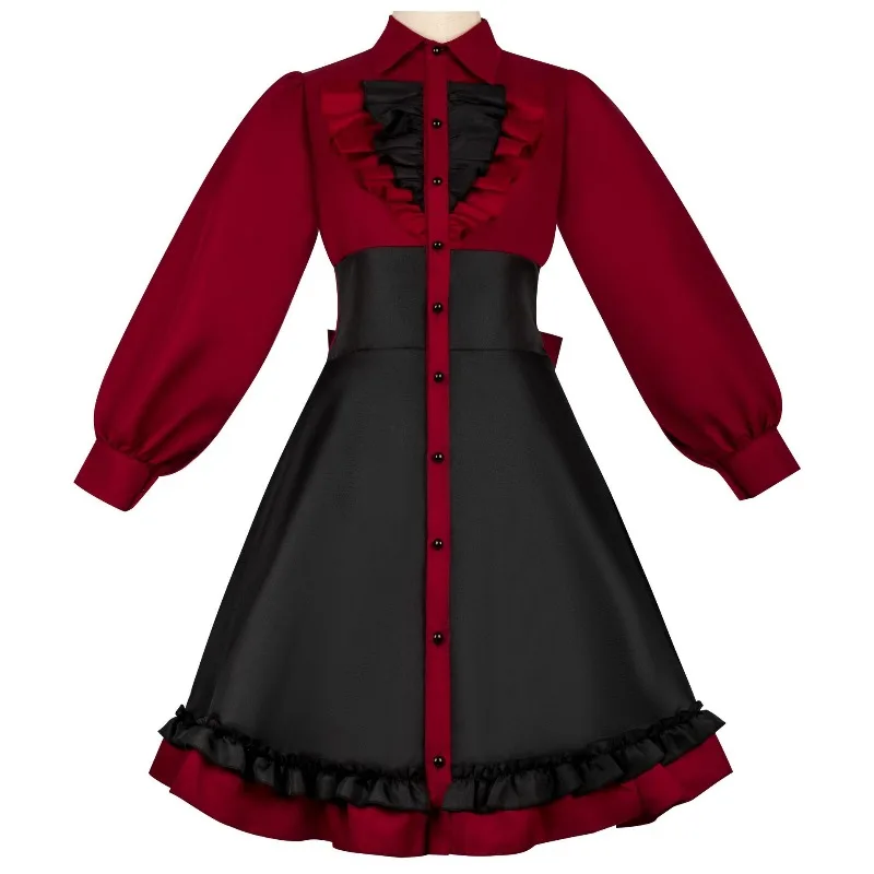 Medieval Gothic bow dress Renaissance steampunk women dress cosplay Halloween performance costume Comfortable casual red uniform
Medieval Gothic bow dress Renaissance steampunk women dress cosplay Halloween performance costume Comfortable casual red uniform