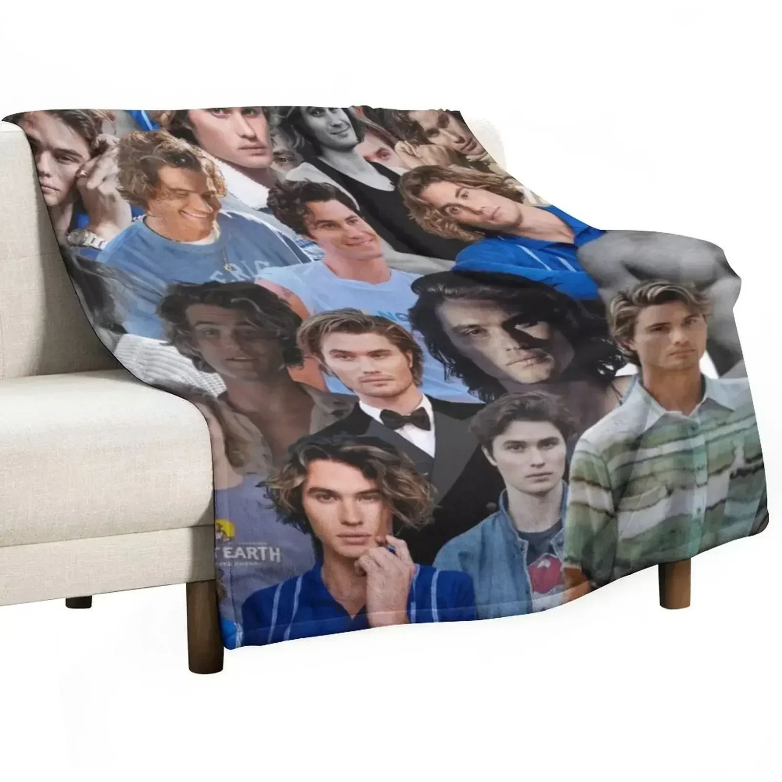 Chase Stokes Photo Collage Throw Blanket Portable Lightweight Blanket for Travel Camping
Chase Stokes Photo Collage Throw Blanket Portable Lightweight Blanket for Travel Camping
