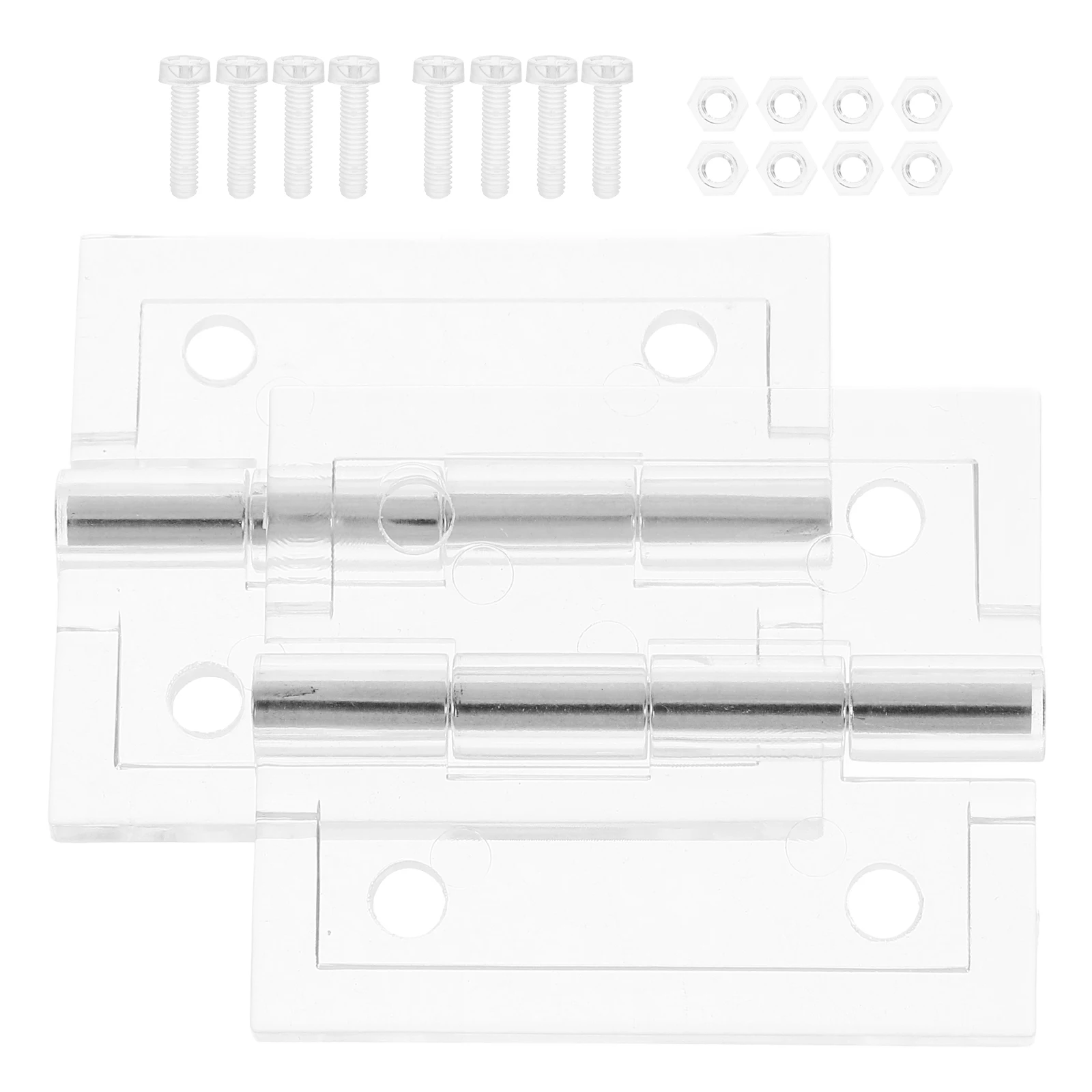 2Pcs Transparent Acrylic Hinges Large Swing Predrilled Holes Included Screws Suitable Home Office Bifold Door Cabinet Plastic
2Pcs Transparent Acrylic Hinges Large Swing Predrilled Holes Included Screws Suitable Home Office Bifold Door Cabinet Plastic