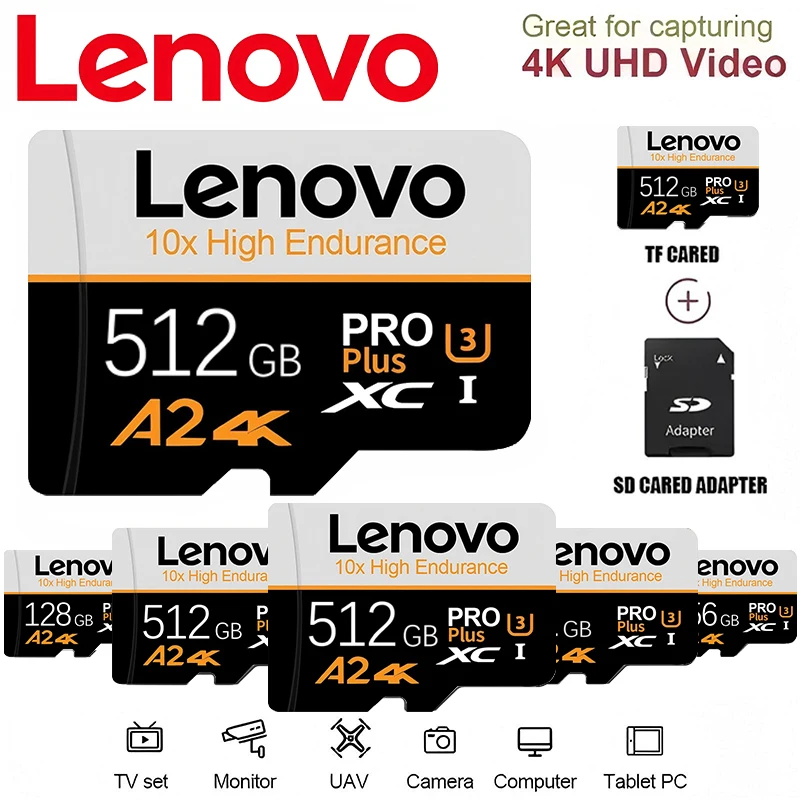 Lenovo Premium Memory Card SD Cards Micro TF SD TF Cards 512GB 256GB 128GB 64GB U3 for Nintendo Switch / iOS / Tablet / Phone
Lenovo Premium Memory Card SD Cards Micro TF SD TF Cards 512GB 256GB 128GB 64GB U3 for Nintendo Switch / iOS / Tablet / Phone