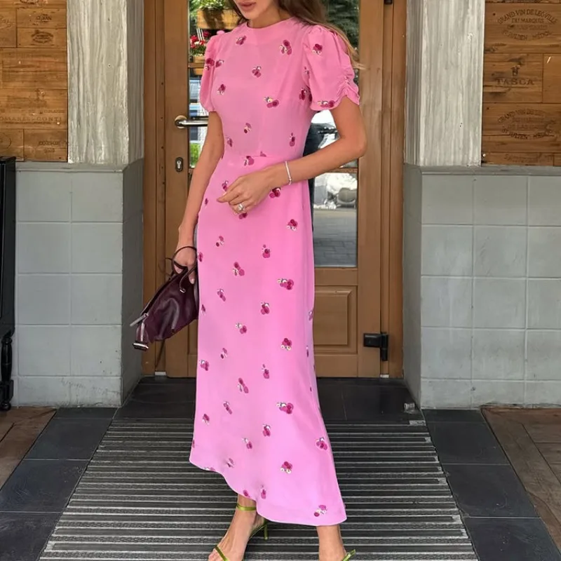 Tsiisd Women's Floral Print Long Dress Elegant Commuting Feminine Romantic High Waist Evening Party Dress Women's Clothing Dress
Tsiisd Women's Floral Print Long Dress Elegant Commuting Feminine Romantic High Waist Evening Party Dress Women's Clothing Dress