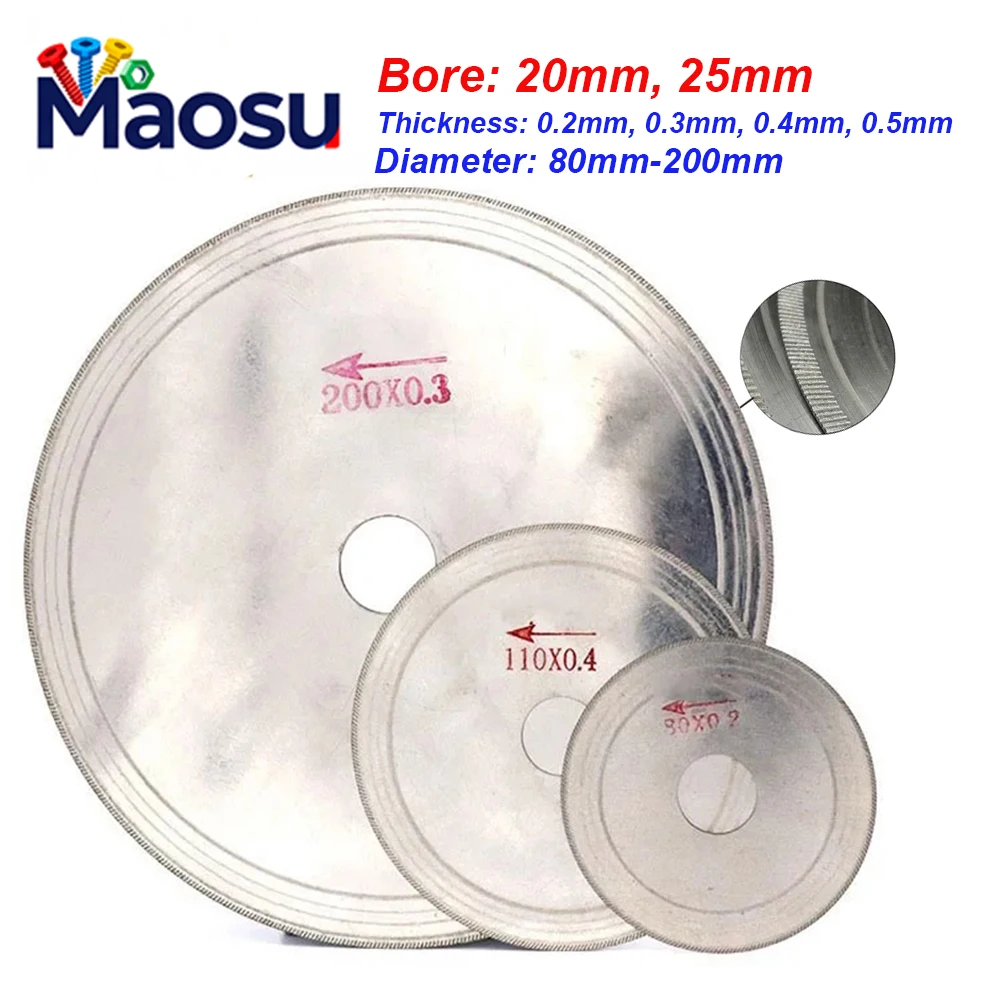 Maosu 5pcs/Lot Ultra-thin Circular Saw Blade 3/4/5/6/8 Inch Cutting Arbor Disc Cut Jade Discs For Agate Glass Gems Stone Slits
Maosu 5pcs/Lot Ultra-thin Circular Saw Blade 3/4/5/6/8 Inch Cutting Arbor Disc Cut Jade Discs For Agate Glass Gems Stone Slits