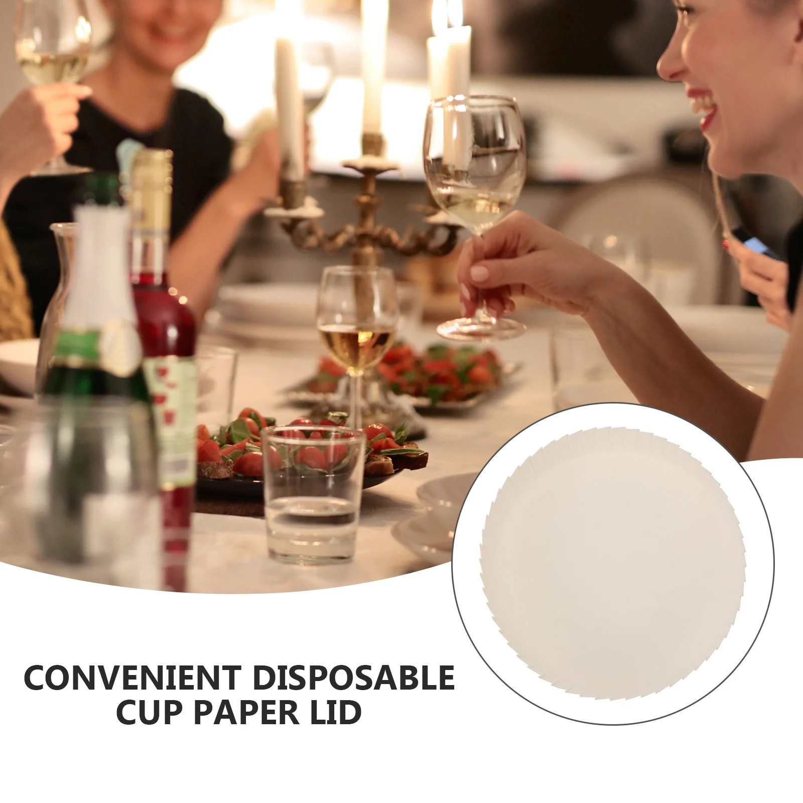 100Pcs Disposable Paper Cup Lids Safe Material Disposable Drinking Cup Covers Suitable for Coffee Tea Juice Bars Restaurants
100Pcs Disposable Paper Cup Lids Safe Material Disposable Drinking Cup Covers Suitable for Coffee Tea Juice Bars Restaurants
