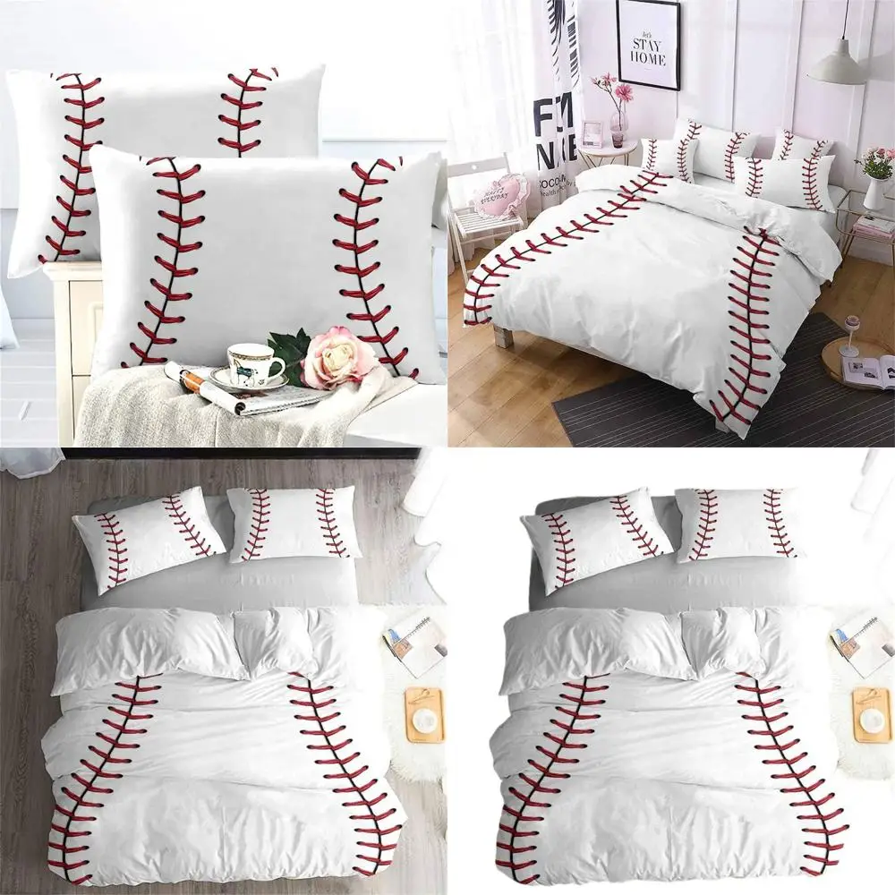 Комплект пододеяльников на бейсбольной тематике, постельное белье из 3 предметов с простынями, мягкий и цветной, полный размер (200x229 см)
Комплект пододеяльников на бейсбольной тематике, постельное белье из 3 предметов с простынями, мягкий и цветной, полный размер (200x229 см)