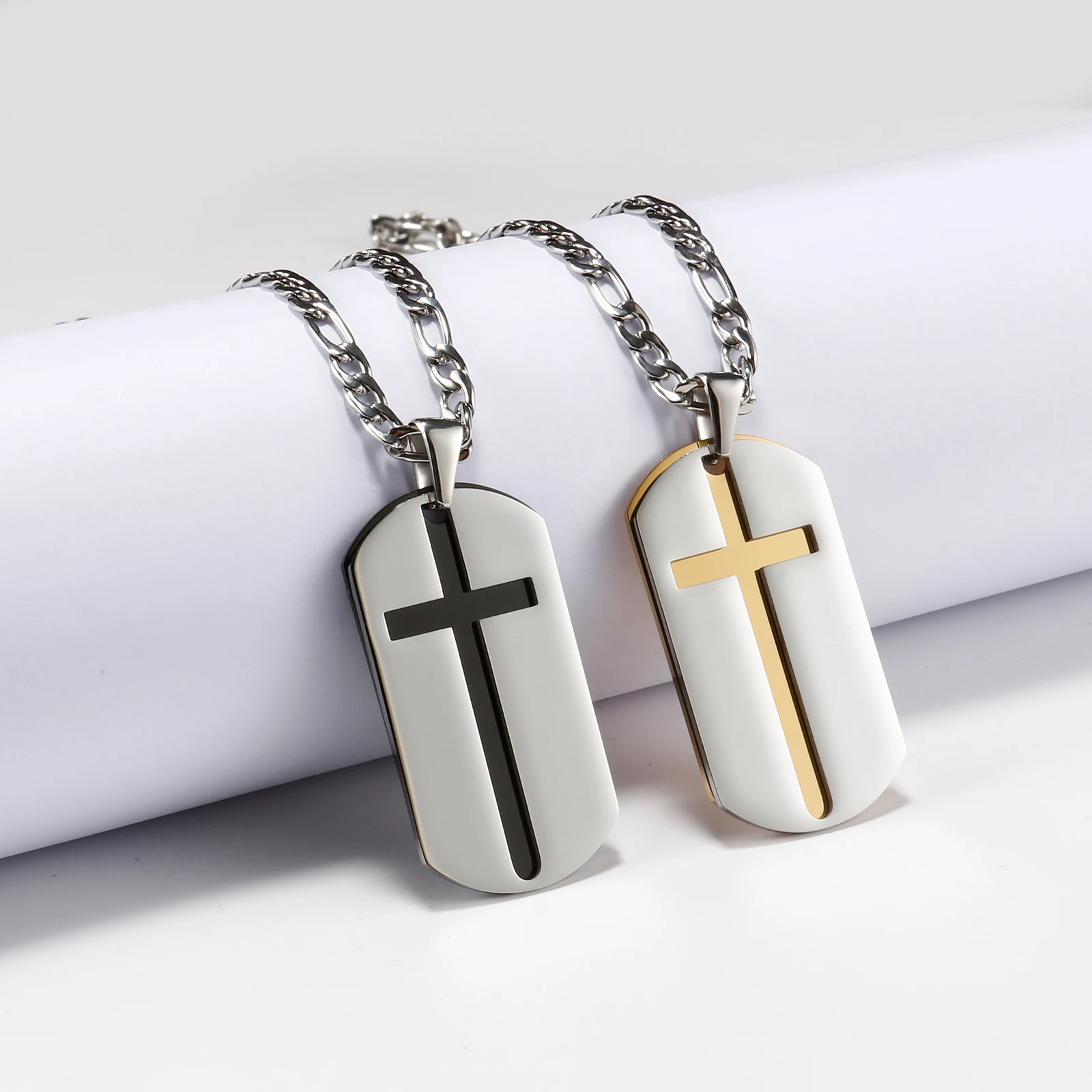 Christian Hollow Cross Necklaces Pendants for Men Women Stainless Steel Figaro Chain Gold Silver Color Prayer Jesus Jewelry
Christian Hollow Cross Necklaces Pendants for Men Women Stainless Steel Figaro Chain Gold Silver Color Prayer Jesus Jewelry