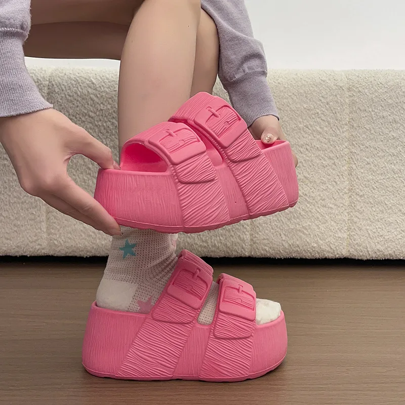 Candy Pop Slides Slippers Women Textured Platform Double Strap EVA Shoes Woman Quick Dry Summer Vacation Beach Poolside Slipper
Candy Pop Slides Slippers Women Textured Platform Double Strap EVA Shoes Woman Quick Dry Summer Vacation Beach Poolside Slipper