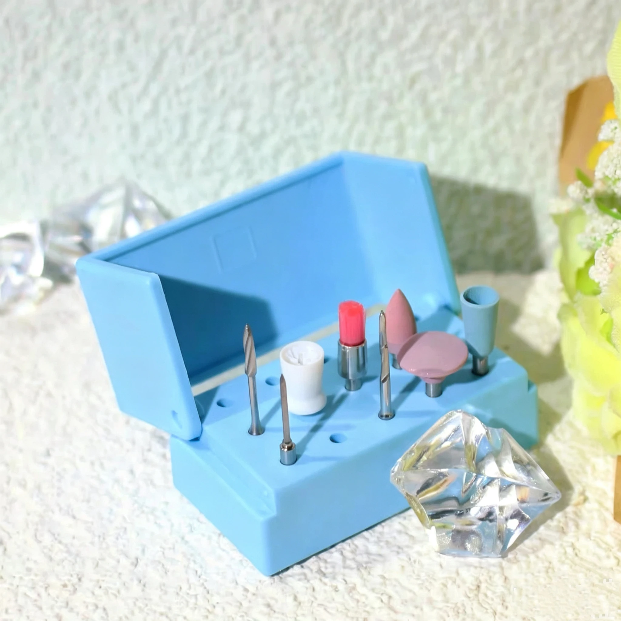 Dental Bur Box 15 Holes Drill Placement Box Dentist Tools Drill Disinfection Holder For RA Low Speed bur
Dental Bur Box 15 Holes Drill Placement Box Dentist Tools Drill Disinfection Holder For RA Low Speed bur