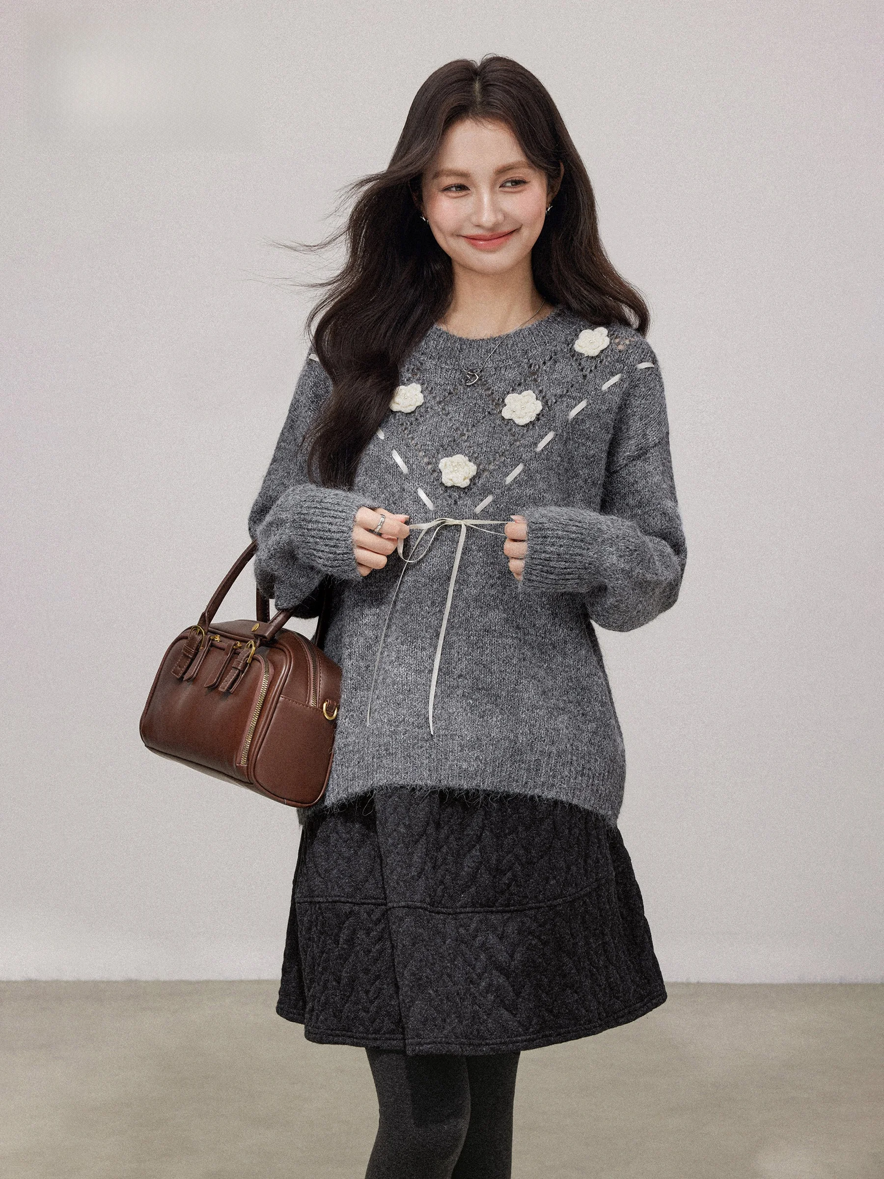 ay 3D Flower Knot Sweater Women's Loose Comfortable Autumn Winter Casual Sle Soft Cozy Slimming Top Fem Faion
ay 3D Flower Knot Sweater Women's Loose Comfortable Autumn Winter Casual Sle Soft Cozy Slimming Top Fem Faion