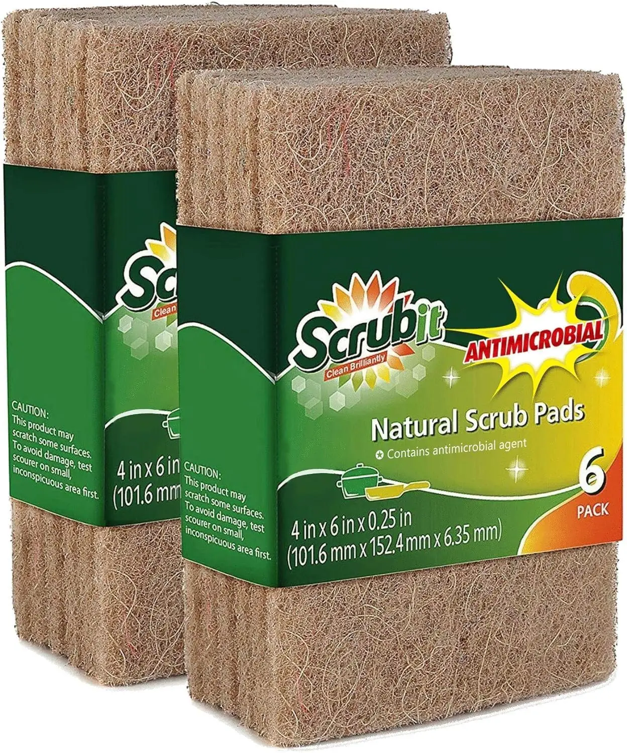Eco Friendly Natural Scouring Pads (12 Pack) - Non-Scratch Kitchen Scrubbers for Dishes, Pots & Pans - 100% Sisal Fibers
Eco Friendly Natural Scouring Pads (12 Pack) - Non-Scratch Kitchen Scrubbers for Dishes, Pots & Pans - 100% Sisal Fibers