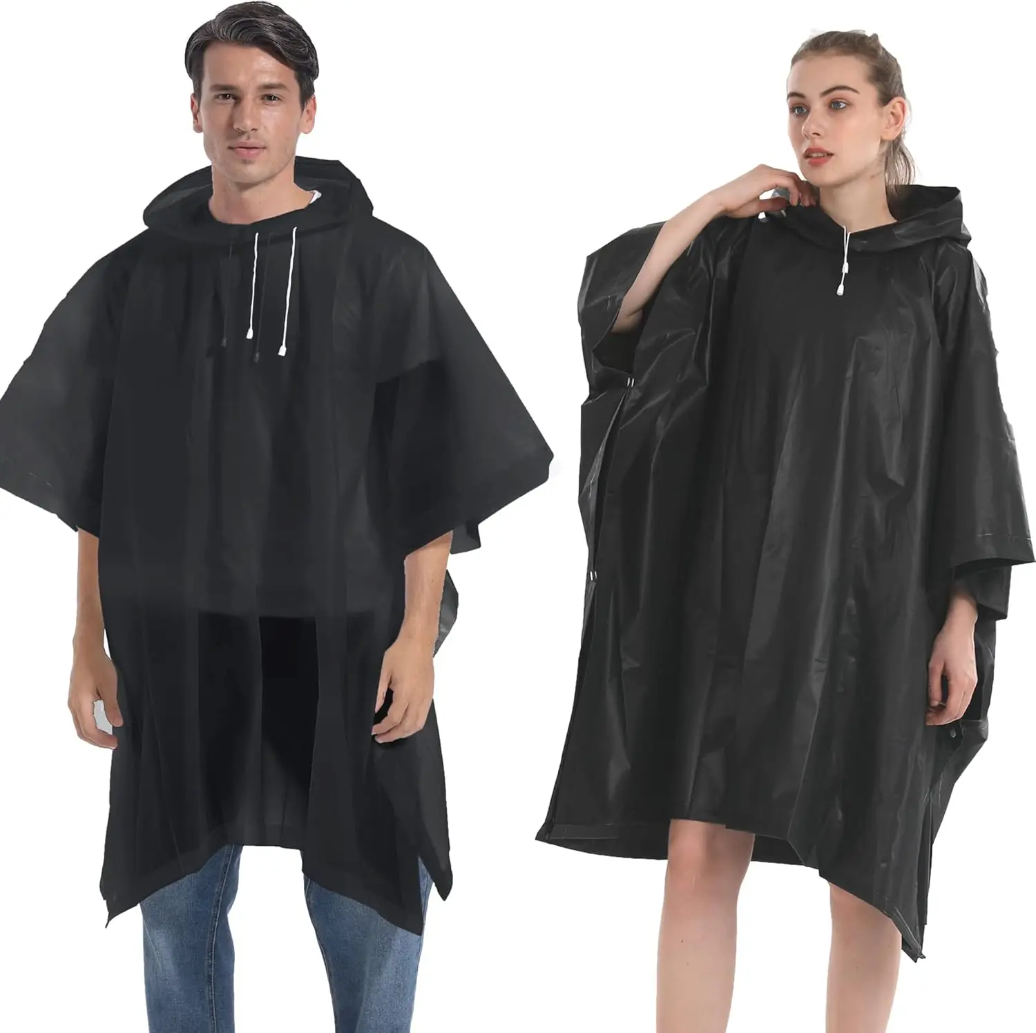 Waterproof Rain Ponchos for Adults, Hooded Jacket - 2 Pack, Lightweight & Durable
Waterproof Rain Ponchos for Adults, Hooded Jacket - 2 Pack, Lightweight & Durable