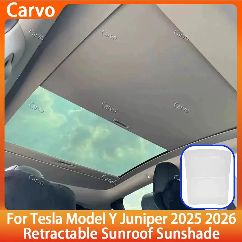 New Retratable Sunshade Roof UV Protection Shade for Tesla Model Y Juniper 2025+ Model 3 Roller Roof Shade Interior Sun Visor
New Retratable Sunshade Roof UV Protection Shade for Tesla Model Y Juniper 2025+ Model 3 Roller Roof Shade Interior Sun Visor