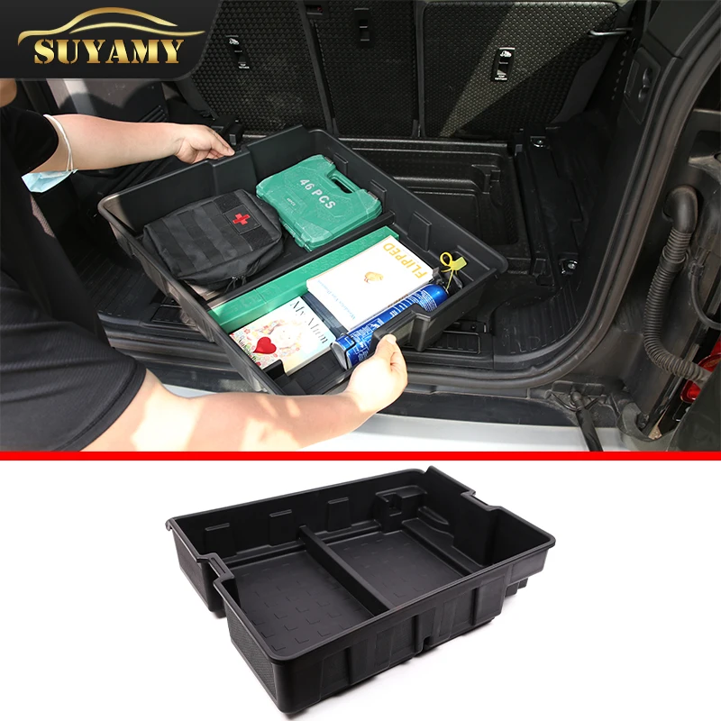 Car Trunk Bottom Storage Box For Land Rover Defender 110 20-22 Multifunction Rear Trunk Box Stowing Tidying Interior Accessories
Car Trunk Bottom Storage Box For Land Rover Defender 110 20-22 Multifunction Rear Trunk Box Stowing Tidying Interior Accessories
