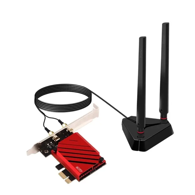 AX/BE Wireless Wifi Adapter WI-FI 7 BE200 Pcie 8800Mbps Tri-Band Network Card BT5.4 802.11Be For Windows 10/11
AX/BE Wireless Wifi Adapter WI-FI 7 BE200 Pcie 8800Mbps Tri-Band Network Card BT5.4 802.11Be For Windows 10/11