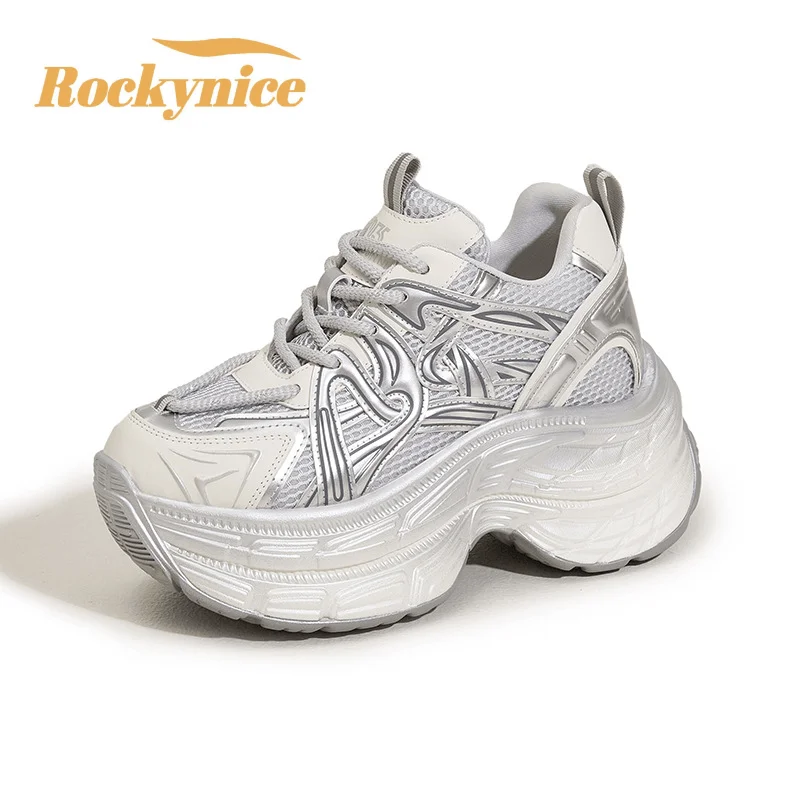 Новый стиль, женская обувь для папы на высокой платформе, весенне-осенняя спортивная обувь с дышащей сеткой на толстой подошве, удобные повседневные кроссовки 10 см
Новый стиль, женская обувь для папы на высокой платформе, весенне-осенняя спортивная обувь с дышащей сеткой на толстой подошве, удобные повседневные кроссовки 10 см