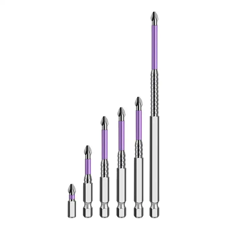 Magnetic Drill Bit Set Power Bits Set Of 6 Shock-resistant Anti-Slip Multi-use Drills For Construction Woodworking Metalworking
Magnetic Drill Bit Set Power Bits Set Of 6 Shock-resistant Anti-Slip Multi-use Drills For Construction Woodworking Metalworking