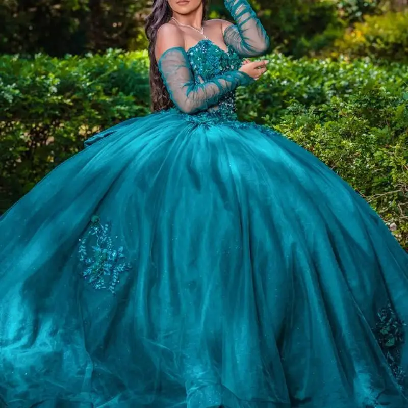 Customized blackish green Quinceanera Dress beads applique Lace flower Tull Ball Gown Big Bow vestidos de 15 quinceañera
Customized blackish green Quinceanera Dress beads applique Lace flower Tull Ball Gown Big Bow vestidos de 15 quinceañera