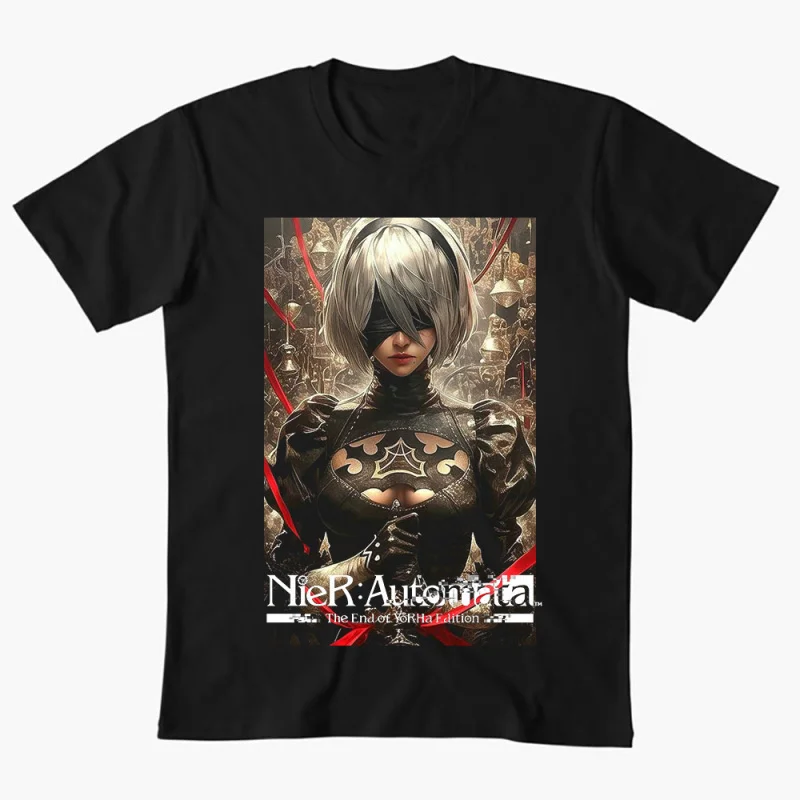 2B NieR Automata Yorh No. 2 Type B Anime T-shirt for Gamer 0607 Waifu Girl Cyber Punk Graphic Clothes Y2K Tee US Size Tops S-6XL
2B NieR Automata Yorh No. 2 Type B Anime T-shirt for Gamer 0607 Waifu Girl Cyber Punk Graphic Clothes Y2K Tee US Size Tops S-6XL