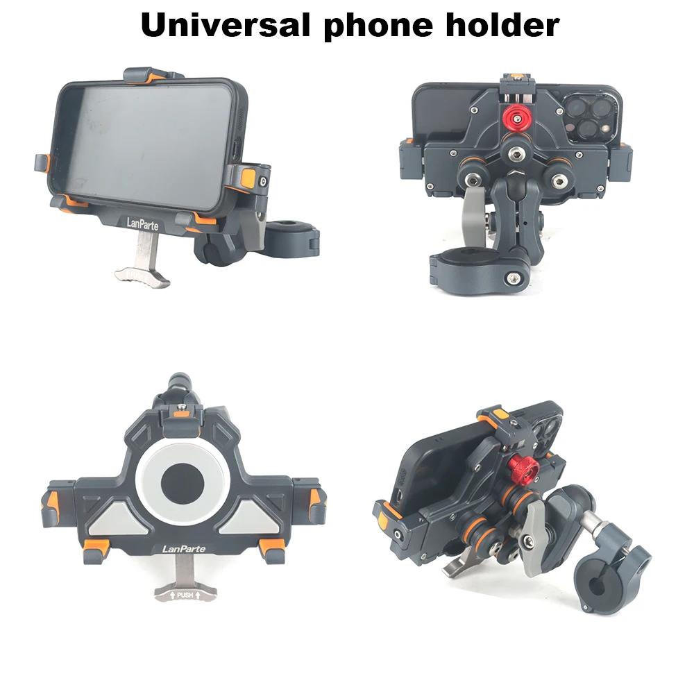 NEW Universal Motorcycle accessories GPS Phone Holder 360° Rotation Shock-Resistant Navigation bracket Mounting
NEW Universal Motorcycle accessories GPS Phone Holder 360° Rotation Shock-Resistant Navigation bracket Mounting
