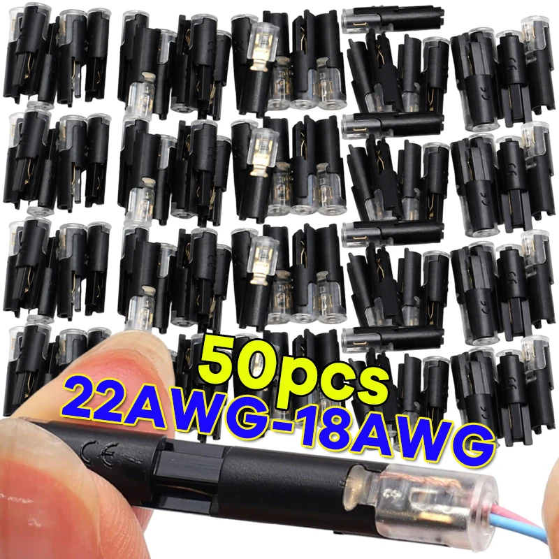 50pcs Waterproof Car Harness Connectors Wire Terminal Plugs Sealed and Dust-Proof Auto Cable Adapters Car Quick Connect D1
50pcs Waterproof Car Harness Connectors Wire Terminal Plugs Sealed and Dust-Proof Auto Cable Adapters Car Quick Connect D1