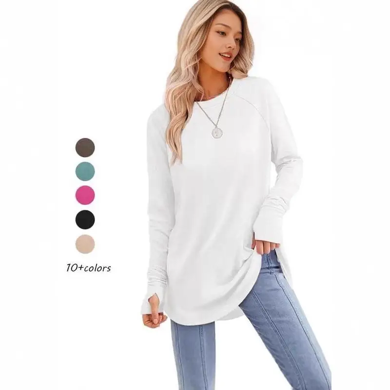 Autumn Winter Color round Ne Long Sve Base irt Top Finger Crossed Women's Faionable Soft Loose Fit T-irt
Autumn Winter Color round Ne Long Sve Base irt Top Finger Crossed Women's Faionable Soft Loose Fit T-irt
