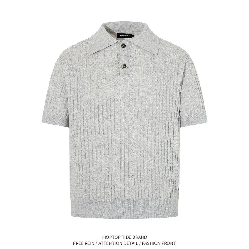 American Style Neck Knitted Short Sleeve T-Shirt Unisex Loose Fit Basic Polyester Fiber Casual Top for Men And Women
American Style Neck Knitted Short Sleeve T-Shirt Unisex Loose Fit Basic Polyester Fiber Casual Top for Men And Women