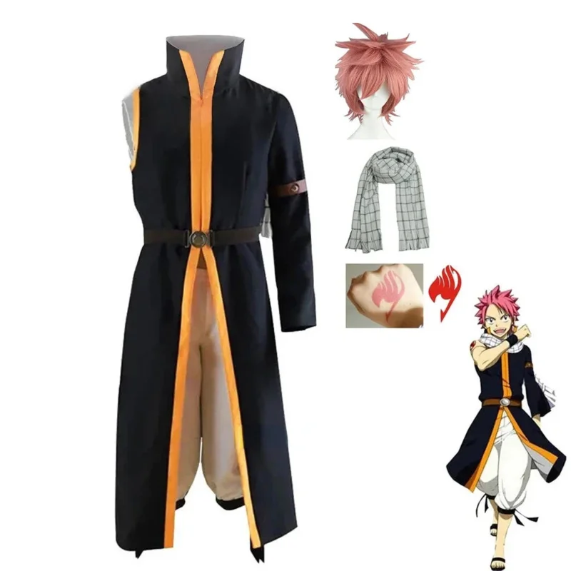 Natsu Dragneel Cosplay Fairy Tail Natsu Anime Costume Halloween Cool Cloak Pant Scarf Red Tail Tattoo Sticker Gift Carnival New
Natsu Dragneel Cosplay Fairy Tail Natsu Anime Costume Halloween Cool Cloak Pant Scarf Red Tail Tattoo Sticker Gift Carnival New