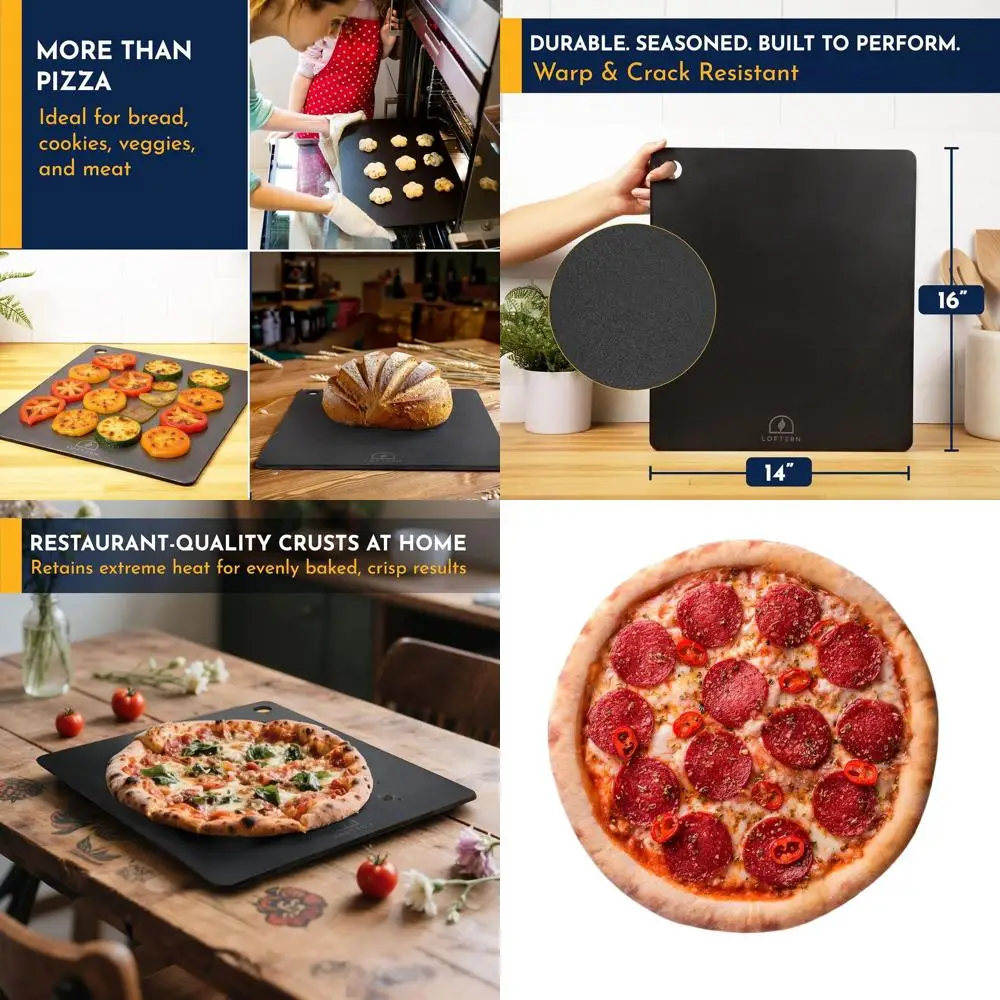 Durable 14x16 Carbon Steel Pizza Baking Plate - Perfect for Oven, Grill, and Pizza Oven Use
Durable 14x16 Carbon Steel Pizza Baking Plate - Perfect for Oven, Grill, and Pizza Oven Use