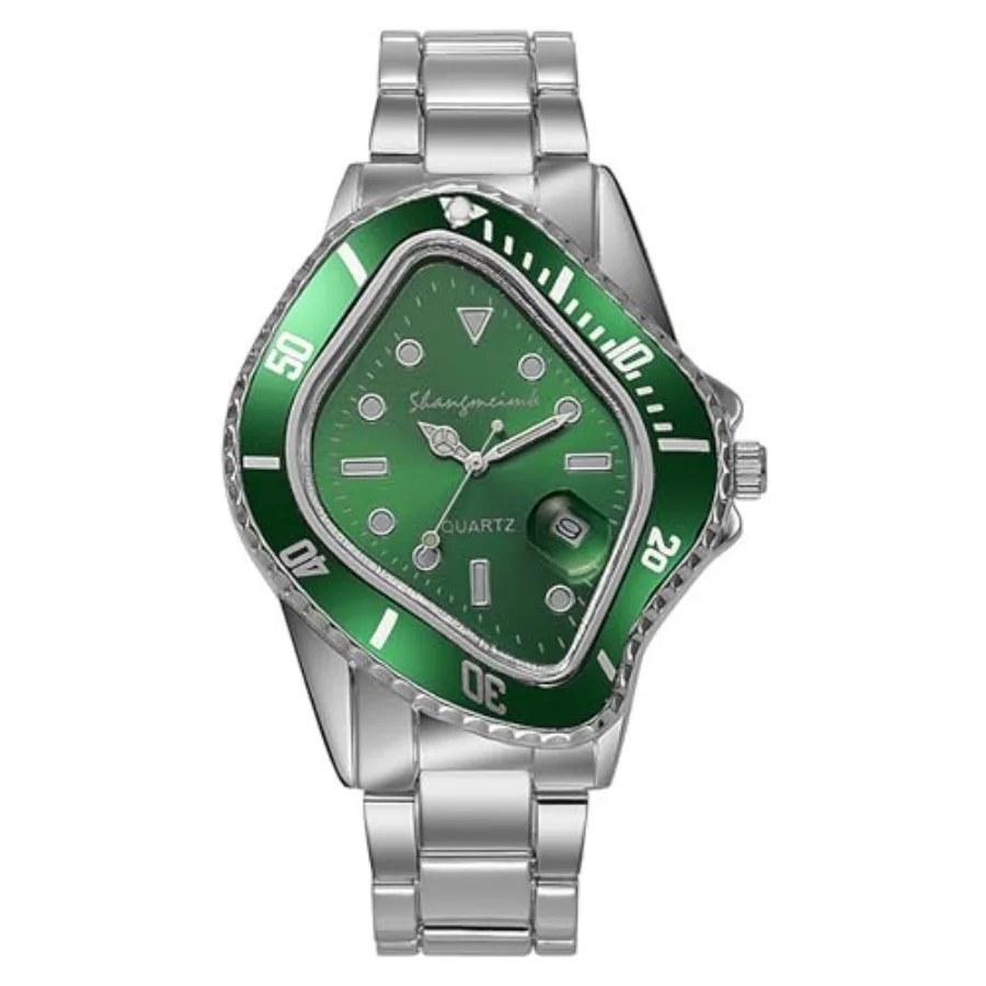 Unique Watches for Men Waterproof Stainless Steel Wristwatch with Luminous Quartz Movement Calendar Function and Green Dial Per
Unique Watches for Men Waterproof Stainless Steel Wristwatch with Luminous Quartz Movement Calendar Function and Green Dial Per